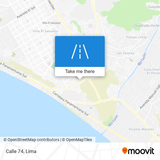 Calle 74 map