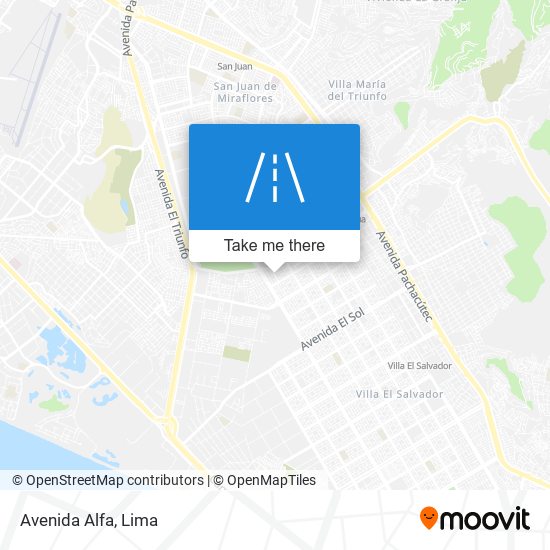 Avenida Alfa map