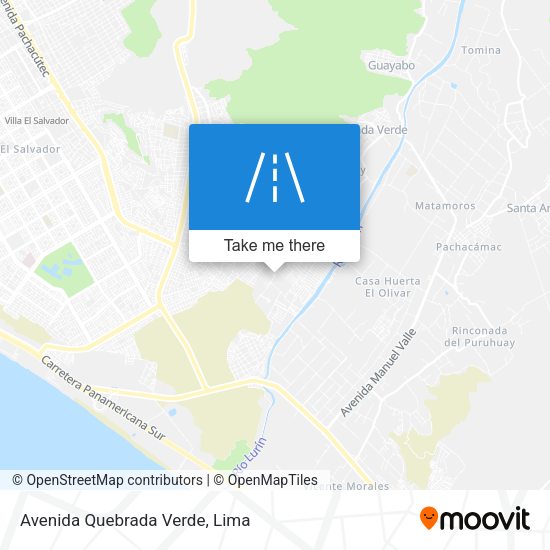 Mapa de Avenida Quebrada Verde