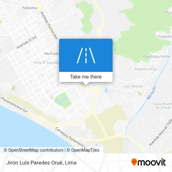 Jirón Luis Paredes Orué map