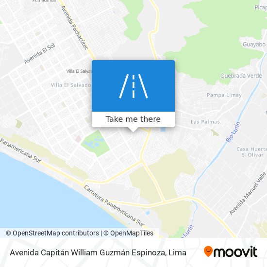 Avenida Capitán William Guzmán Espinoza map