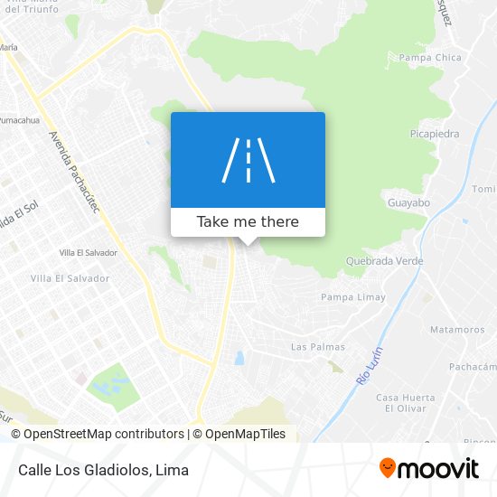 Mapa de Calle Los Gladiolos