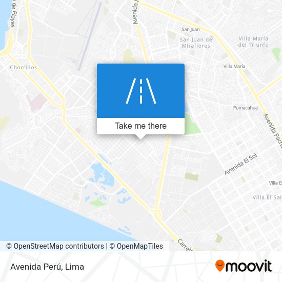 Mapa de Avenida Perú