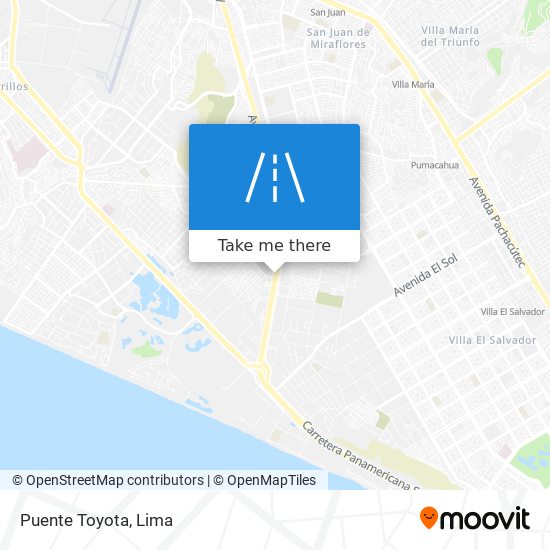 Puente Toyota map