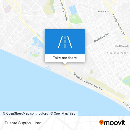 Puente Supros map