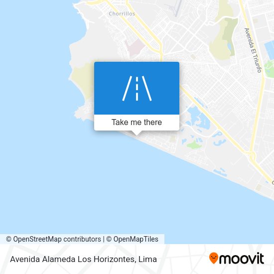 Mapa de Avenida Alameda Los Horizontes