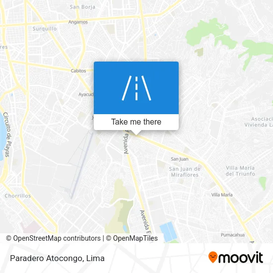 Paradero Atocongo map