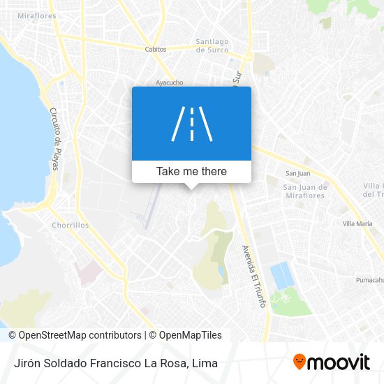 Mapa de Jirón Soldado Francisco La Rosa
