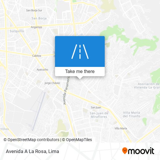 Avenida A La Rosa map