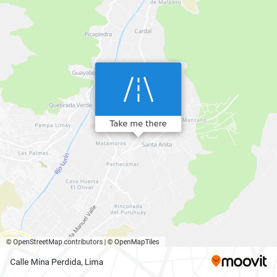 Mapa de Calle Mina Perdida