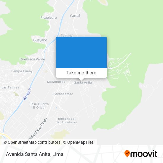 Avenida Santa Anita map