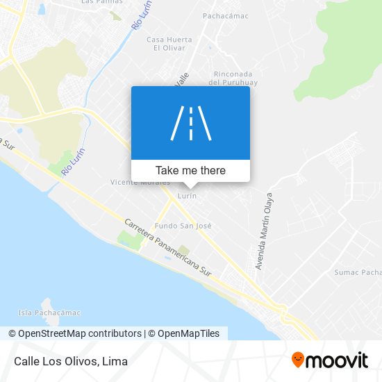 Mapa de Calle Los Olivos