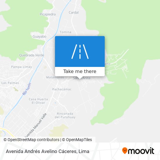 Avenida Andrés Avelino Cáceres map