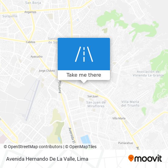 Avenida Hernando De La Valle map