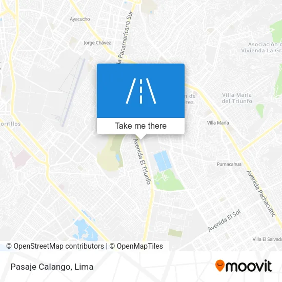 Pasaje Calango map