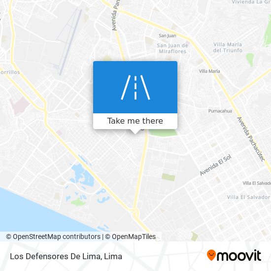 Los Defensores De Lima map