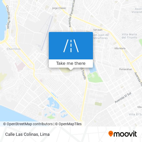 Calle Las Colinas map