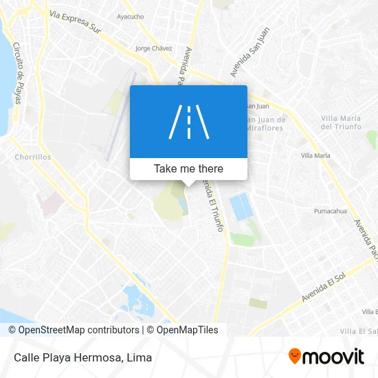 Calle Playa Hermosa map