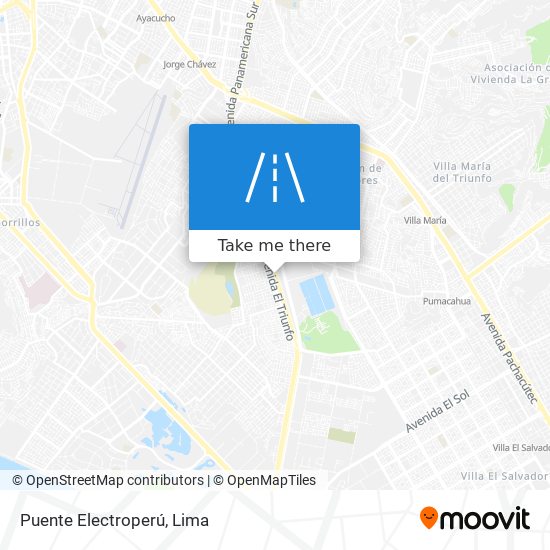 Puente Electroperú map