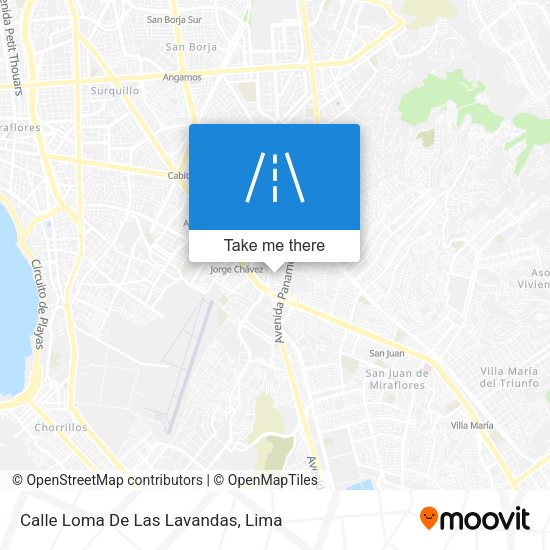 Mapa de Calle Loma De Las Lavandas