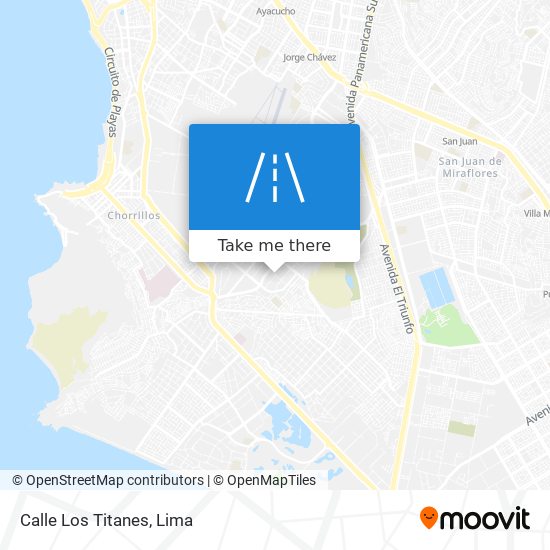 Calle Los Titanes map