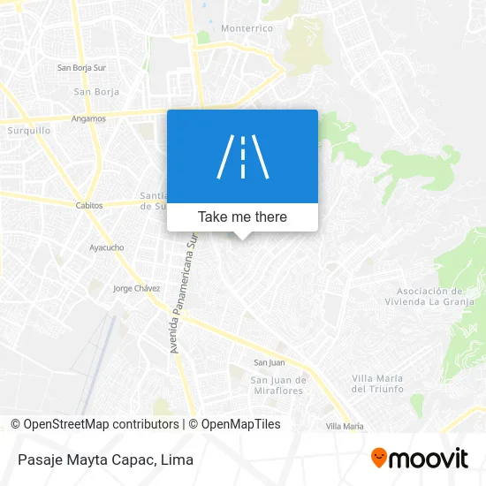 Pasaje Mayta Capac map