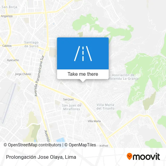 Prolongación Jose Olaya map