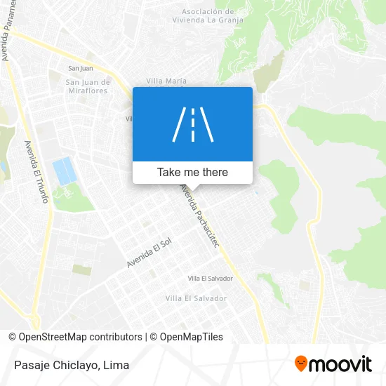 Pasaje Chiclayo map