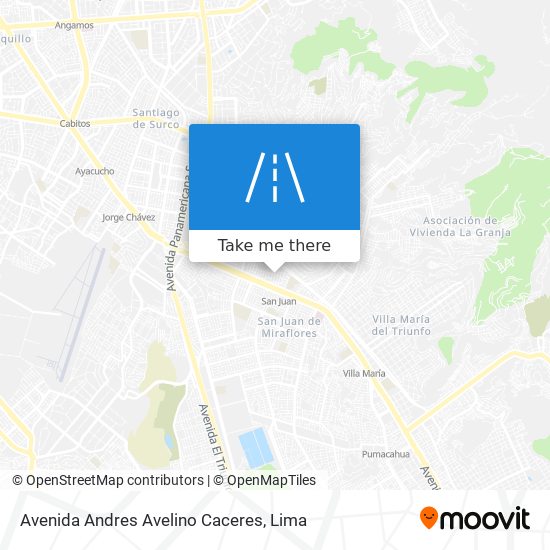 Avenida Andres Avelino Caceres map