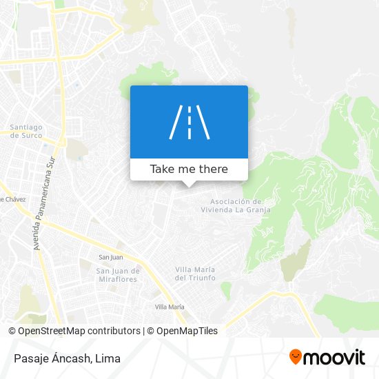 Pasaje Áncash map