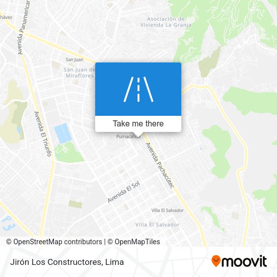 Jirón Los Constructores map