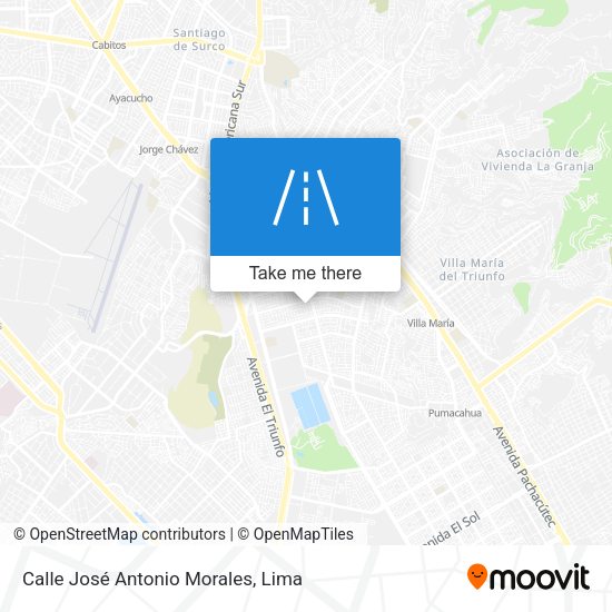 Mapa de Calle José Antonio Morales