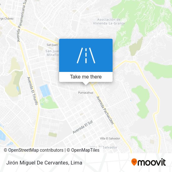 Jirón Miguel De Cervantes map
