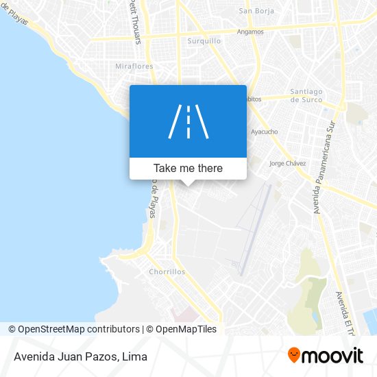 Avenida Juan Pazos map