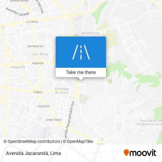 Avenida Jacarandá map