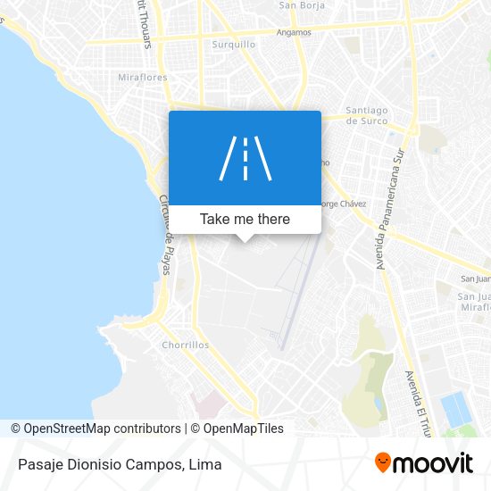 Mapa de Pasaje Dionisio Campos
