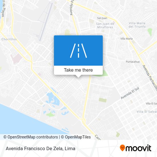 Avenida Francisco De Zela map
