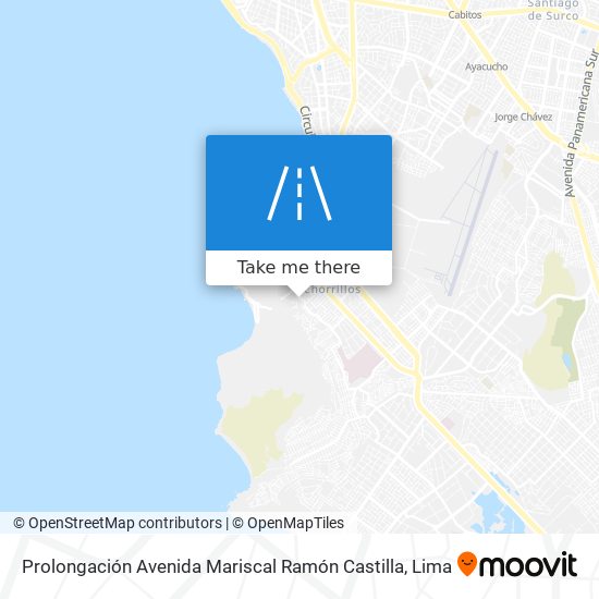 Prolongación Avenida Mariscal Ramón Castilla map