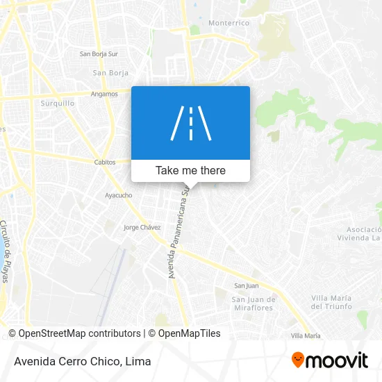 Avenida Cerro Chico map