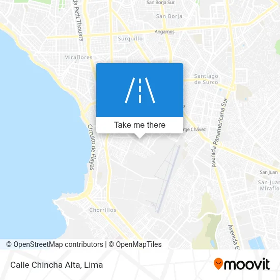 Calle Chincha Alta map