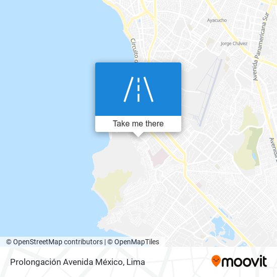 Prolongación Avenida México map
