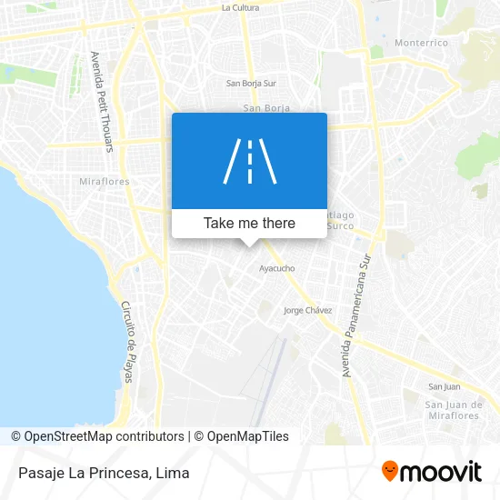 Pasaje La Princesa map