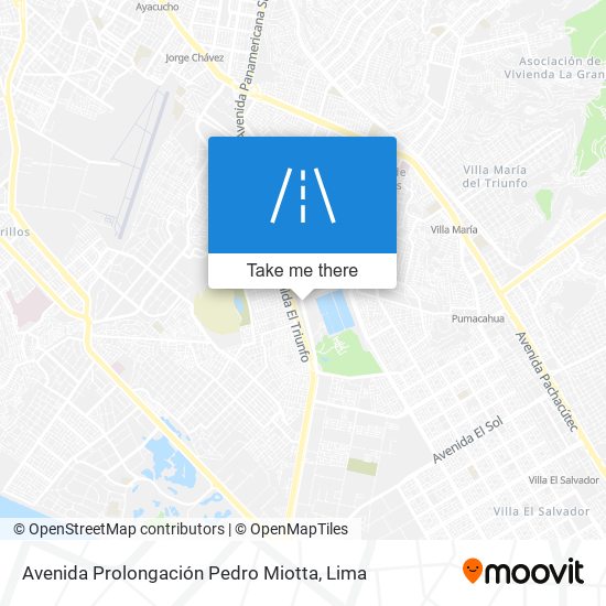 Avenida Prolongación Pedro Miotta map