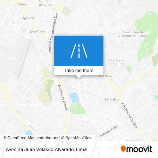 Avenida Juan Velasco Alvarado map