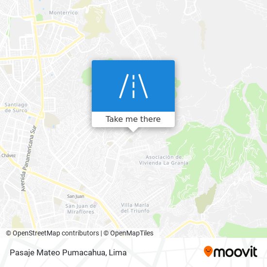 Pasaje Mateo Pumacahua map