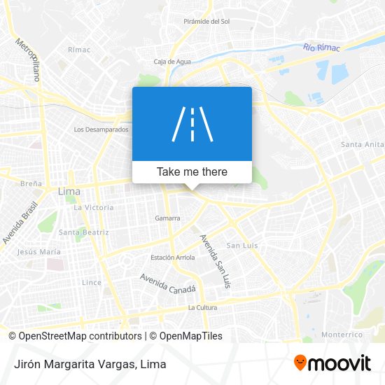 Jirón Margarita Vargas map