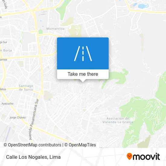 Mapa de Calle Los Nogales