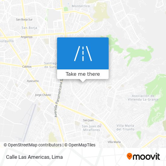 Calle Las Americas map