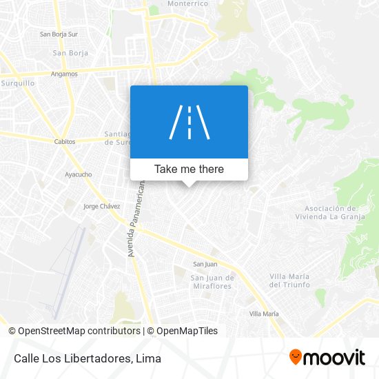 Mapa de Calle Los Libertadores