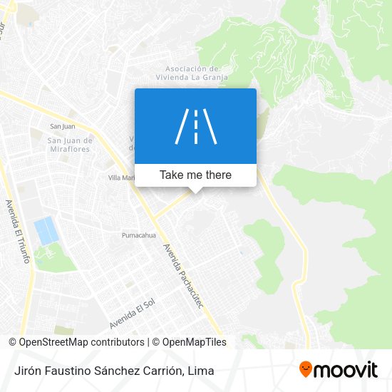 Mapa de Jirón Faustino Sánchez Carrión